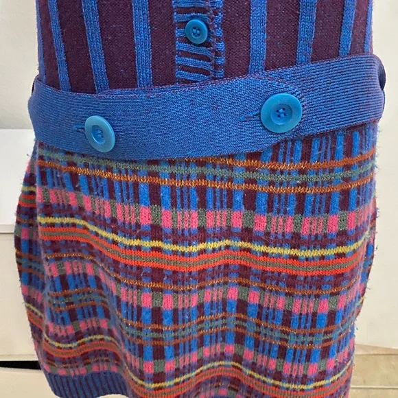 Nanette Lepore Blue and Purple Striped Mini Dress - Picture 6 of 11